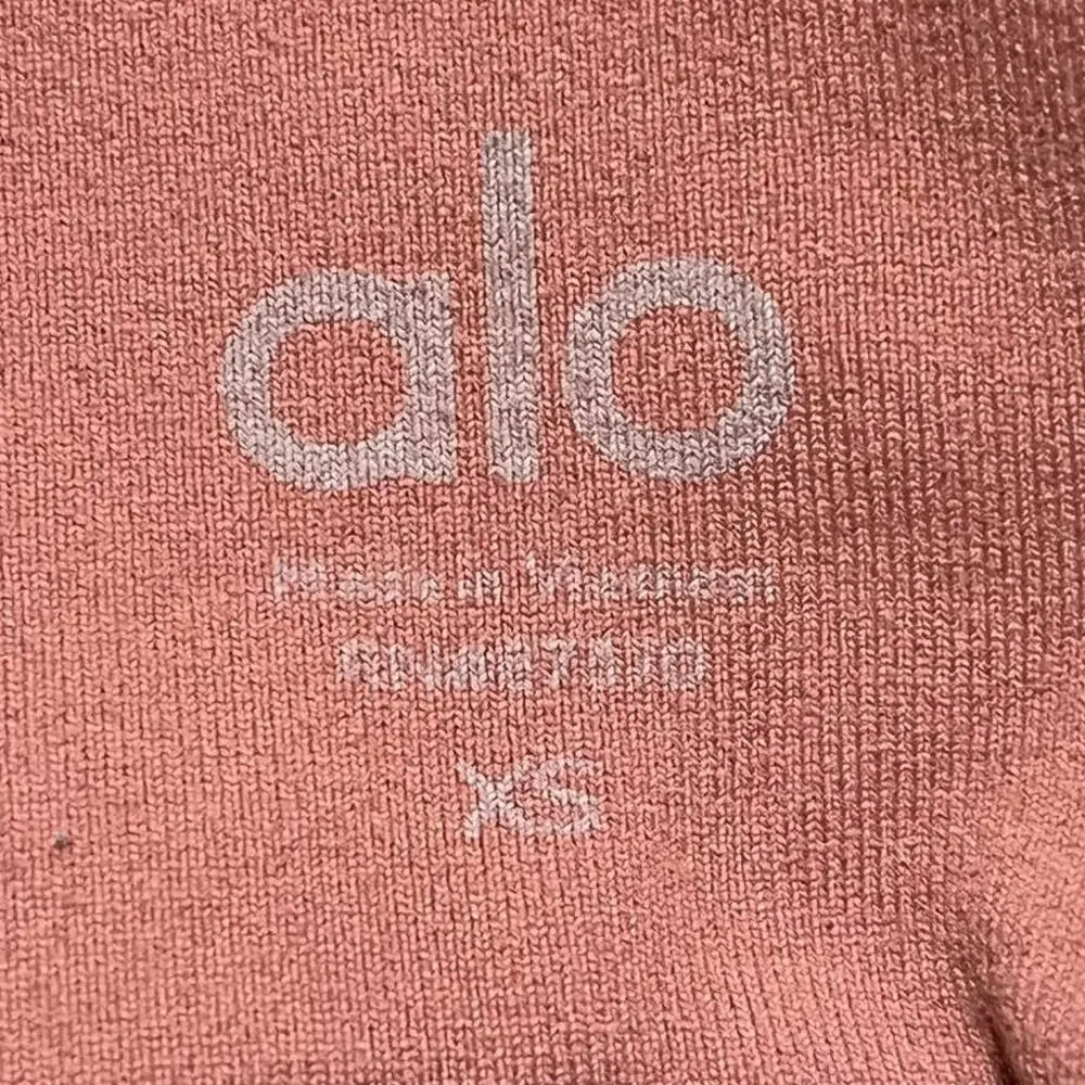 ALO Yoga Interlace Mesh Leggings in Rosewood Pink WOMEN'S XS